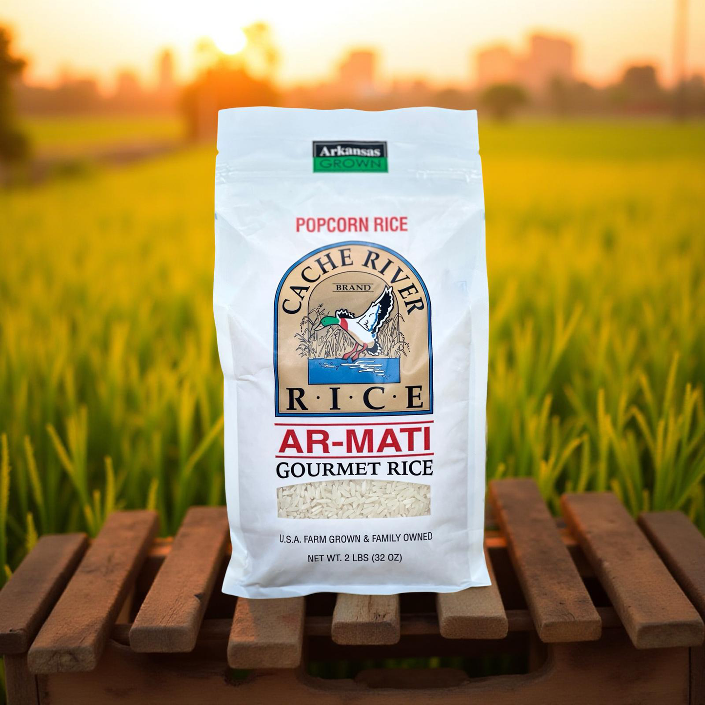 (6) 2 lb bags – AR-Mati White Rice Bundle – Cache River Rice