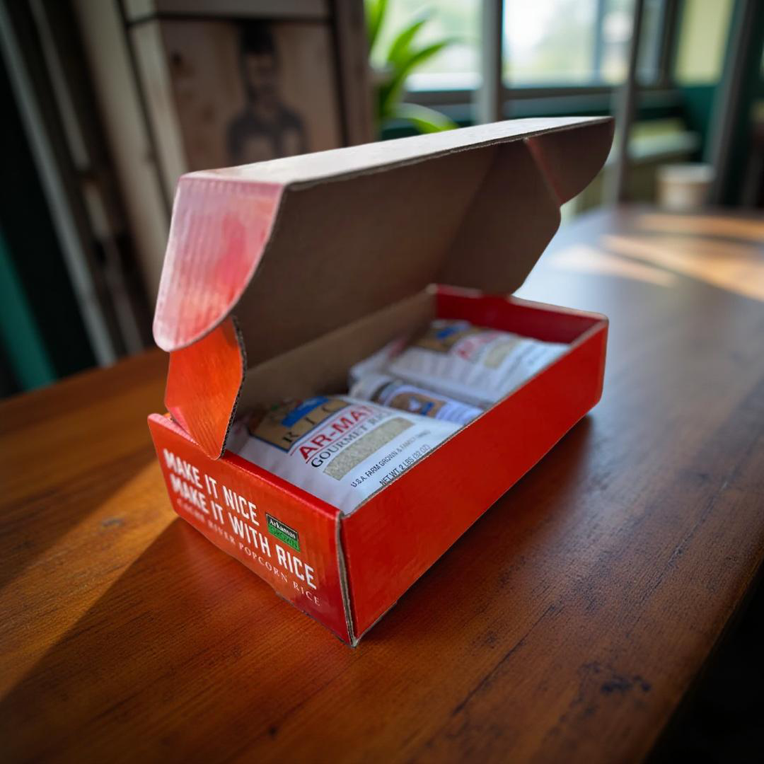 AR-MATI Gift Box – 1 White + 1 Brown Rice (2 lb Each) + Farmhouse Seasoning | Gourmet, Clean, Ready to Gift