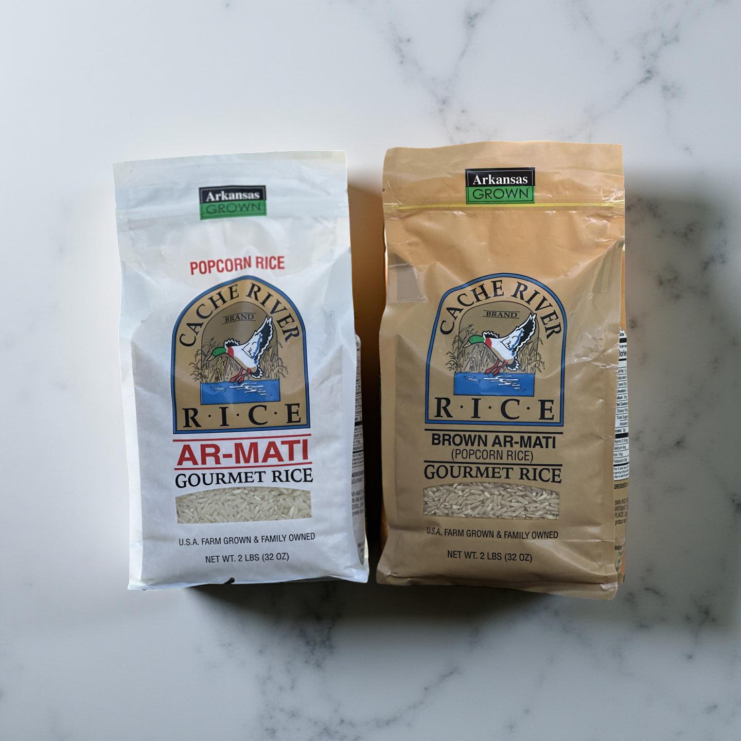 AR-MATI Gift Box – 1 White + 1 Brown Rice (2 lb Each) + Farmhouse Seasoning | Gourmet, Clean, Ready to Gift