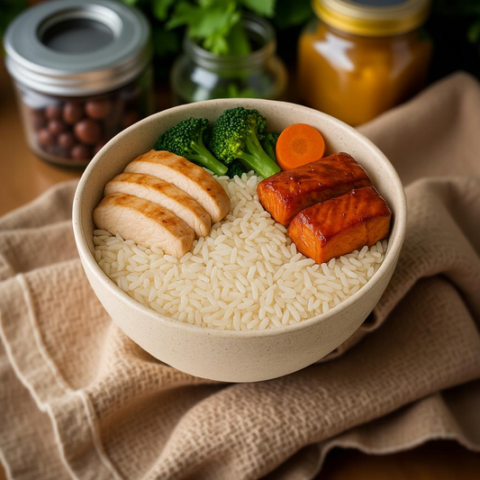 AR-MATI Gift Box – 1 White + 1 Brown Rice (2 lb Each) + Farmhouse Seasoning | Gourmet, Clean, Ready to Gift